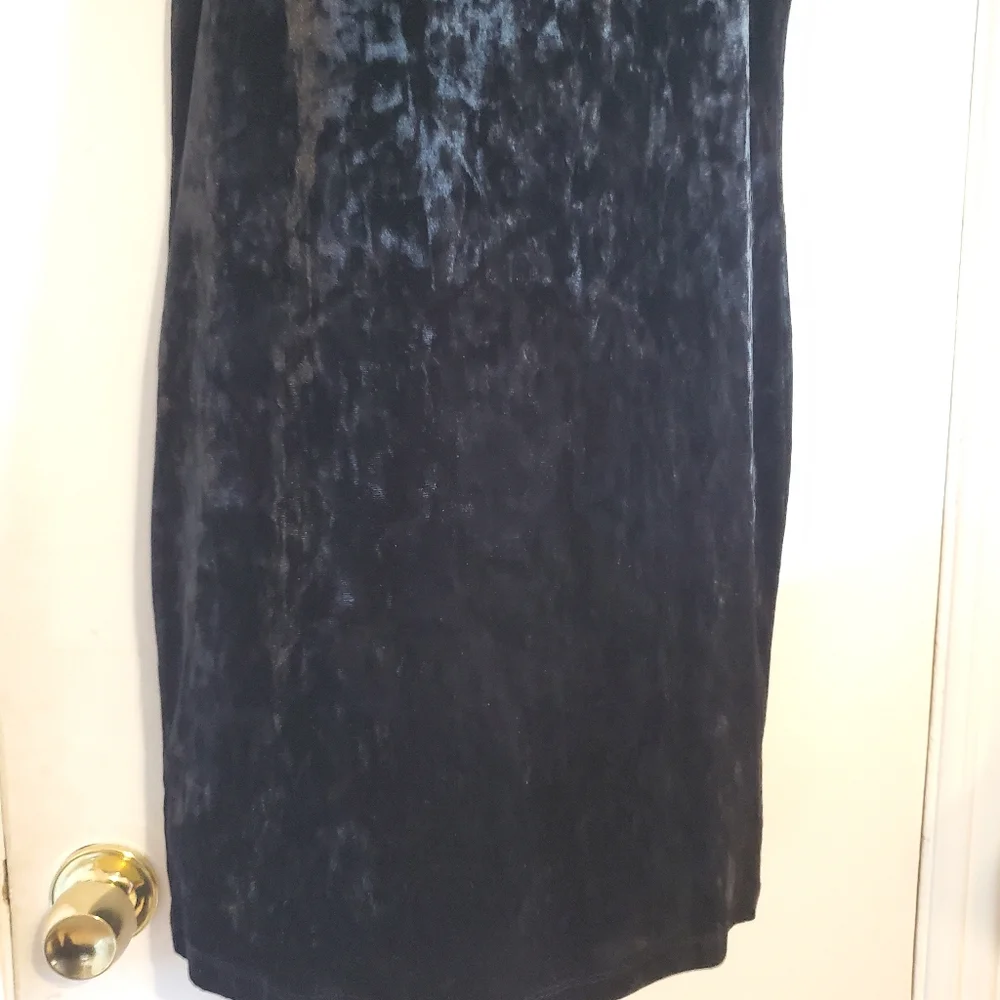 Ambiance Black Velvet Dress W/ Choker Size L Whimsigoth vamp Holiday party
